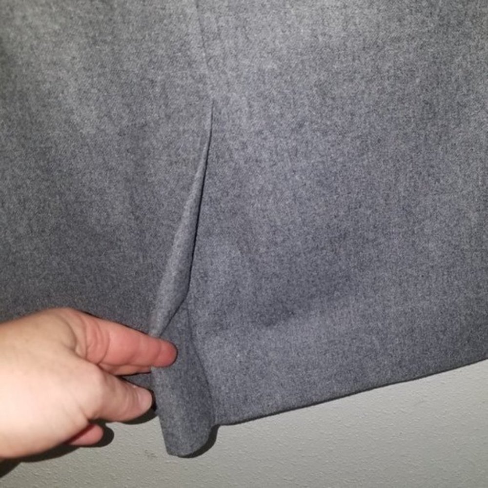 Pendleton Solid Gray Skirt 100% Virgin Wool Midi … - image 7